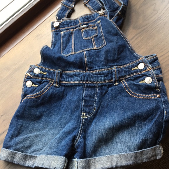 girls jean overall shorts